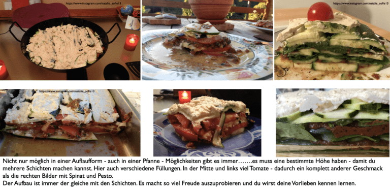 Beispiele Rohkostlasagne